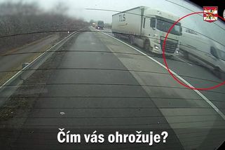 Zdrogovaný řidič dodávky najížděl u Brna na auta, řidička to natočila - Novinky