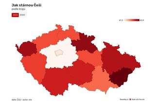 Česko nevídaným tempem stárne - Novinky