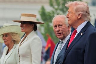 Fotky: Trump žertoval a lichotil králi Karlovi. Camilla a Melania se sladily - Seznam Zprávy