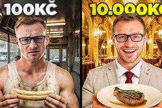 Extrémní rozdíl: 100 Kč vs. 10 000 Kč za den na jídlo | Jak správně jíst