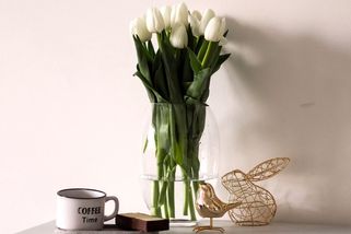 Jedna mince ve váze a tulipány vydrží dvakrát déle. Trik, který funguje na chemickém principu