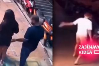 Muž ji plácnul přes zadek. Její přítel ho plácnul přes obličej, až se svalil na zem | Zajímavá videa