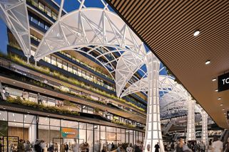 Zastřešení inspirované katedrálou, osm jeřábů a vrt hluboký čtvrt kilometru. V Brně roste nové centrum - Novinky