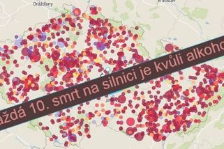 Podívejte se, kde zabíjel alkohol: mapa nehod opilých řidičů - Seznam Zprávy