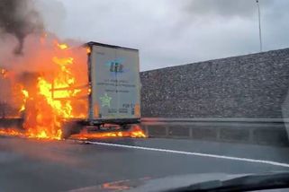 Dálnici D8 zastavil požáru kamionu - Novinky