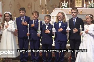 Sedm dětí přistoupilo k prvnímu svatému přijímání | Stonava | Zprávy | POLAR - Moravskoslezská regionální televize