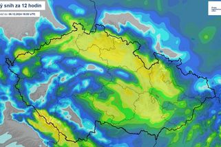 Někde bude opravdu hodně sněžit. Meteorologové znovu rozšířili výstrahu - Novinky