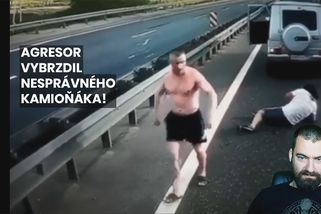 Videorozbor: Rádoby drsňák s Mercedesem vybržďoval, kamioňák mu uštědřil lekci | Choketopus rozbory
