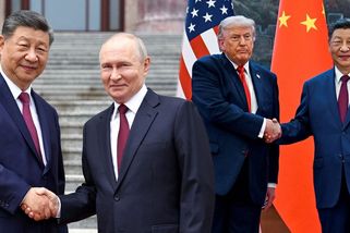 FOTO: Trump i Putin jako přes kopírák. Čína oba vítala ve stejných kulisách - Novinky
