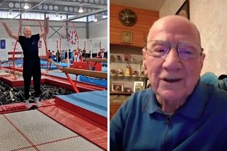 K soutěžení na trampolíně se po 40 letech vrátil 91letý Brit
