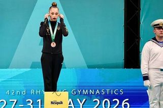 Odmítla poslouchat ruskou hymnu. Ukrajinská gymnastka rozpoutala rozruch