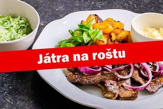 Krásně šťavnatá játra na roštu s domácí tatarkou a opékaným bramborem | Babicova televize