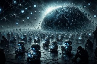 AI boti předběhli lidi a ovládají internet. Více než polovina provozu už pochází od strojů