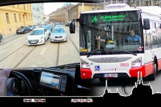 Křest ohněm – První zácvik s autobusem na lince x4 | Dobrovolný šalinář