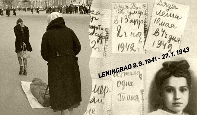 Leningrad. Německo-finské vyhladovění města Deník malé dívky