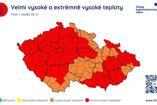 Nejhorší bude neděle, varovali meteorologové - Novinky
