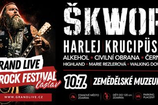 GRAND LIVE přivede do Čáslavi Škwor, Harlej, Krucipüsk i Alkehol - Médium.cz