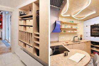 V Dejvicích žije pětičlenná rodina na 37,5 m2. Děti mají vlastní boxy na spaní