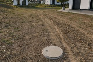 Bagrista vjel na cizí pozemek a zničil majitelům retenční nádrž. Škodu neuhradil