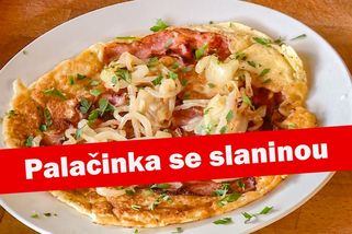 Babicova slaná bleskovka k obědu: Palačinka se slaninou a cibulí | Babicova televize