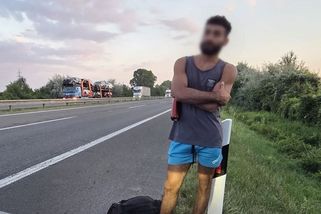 „Dělám challenge z Vídně do Brna.“ Muž kráčel po slovenské dálnici směrem na Česko - Novinky