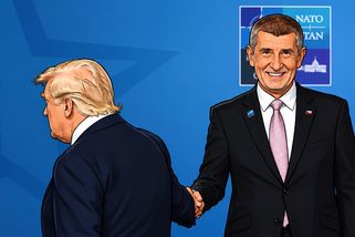 Trumpovo podání ruky Babišovi, které rozdělilo národ - Médium.cz
