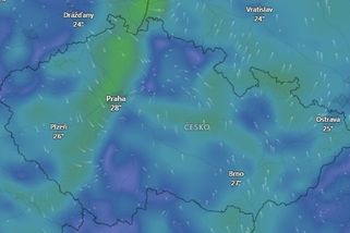 Silný vítr na studené frontě zamíchal vzduch a přinesl nečekané oteplení - Novinky