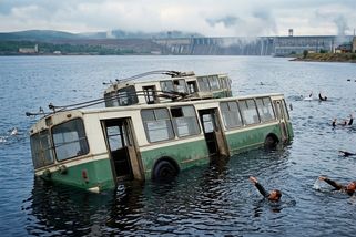 Sovětský svaz šest let tutlal tragédii. Plavecký šampion zachraňoval lidi z potopeného trolejbusu - Médium.cz