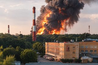 Video: Moskva se chlubila stovkami sestřelů. Pak se objevily záběry hořící továrny