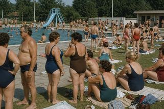 Nudné barvy, umělé vlákno a retro podprsenky. Za socialismu měly být plavky hlavně praktické - Médium.cz