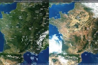 Družice ukazuje, jak Francie za měsíc úplně vyschla - Novinky