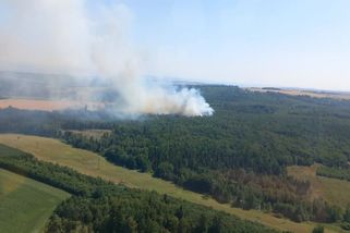 Hasiči na Opavsku bojují s požárem lesa, vyhlásili třetí stupeň poplachu - Novinky