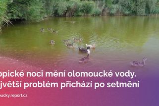Tropické noci mění olomoucké vody. Největší problém přichází po setmění