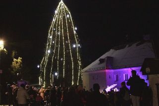 Nejvyšší vánoční strom roste ve vsi na Prachaticku. Na zdobení musela přijet jiná plošina - Novinky