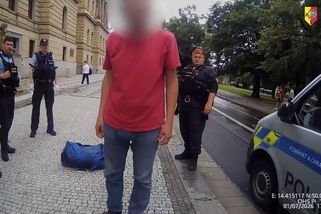 Dvacet ran kladivem. Vandal poničil sochy na Rudolfinu v Praze | Novinky.cz: Krimi