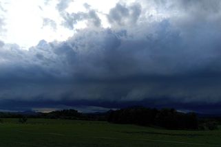 Libereckem se prohnal impozantní roll cloud - Novinky