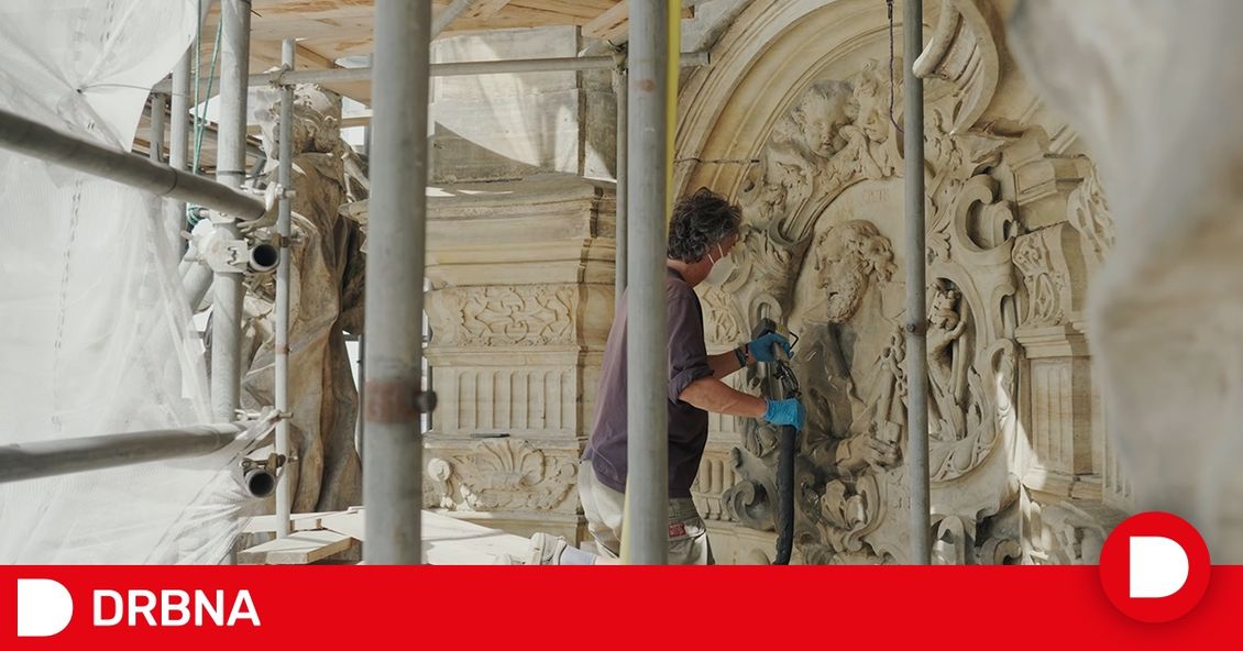 Barokní skvost rozzáří centrum Olomouce. Obnova Sloupu Nejsvětější Trojice míří do finiše