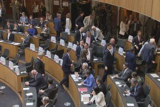 Skandál v rakouském parlamentu. Část poslanců opustila sál při projevu Zelenského