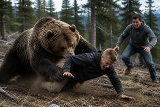 Grizzly trhal jeho kamaráda zaživa. Kendell neváhal a vrhl se na rozzuřeného medvěda - Médium.cz