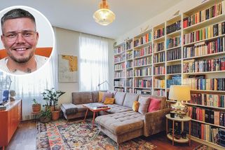 Bytu vizážisty Pavla Kortana dominuje osobitý mix vintage nábytku a skla