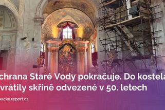 Záchrana Staré Vody pokračuje. Do kostela se vrátily skříně odvezené v 50. letech