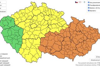 Vysoký stupeň nebezpečí. Meteorologové zpřísnili výstrahu před bouřkami - Novinky
