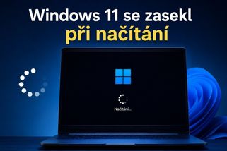 Windows 11 se zasekl při načítání a stále se točí kolečko
