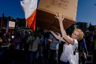 Komunisti si v Brně pletli Němce s lidmi v kostýmu. Vysmáli se jim Shrek i „srstíci“
