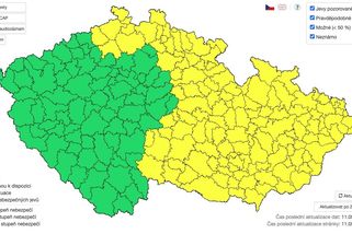 Česko zasáhnou silné bouřky, varují meteorologové - Novinky