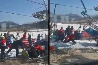 Drama v čínském ski areálu. Sedačky lanovky se řítily dolů, lidé v panice seskakovali - Novinky