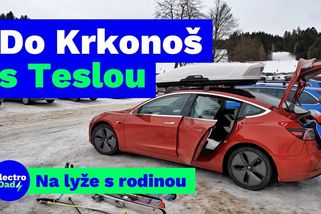 Elektromobilem na hory? Do Krkonoš s Teslou na lyže | Recenze elektromobilů