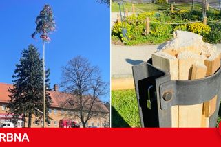 Pokácenou májku znovu postavili, dvojitá kolosální ostuda komentují místní