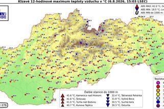 Slovensko přepisuje absolutní teplotní rekord druhý den po sobě, rtuť se vyšplhala na 42 stupňů - Novinky