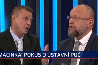 Macinkův puč? Měl by být odvolán, do funkce nedorostl, zuřil Bartošek. Rajchl mu emoce vyčetl | CNN Prima News